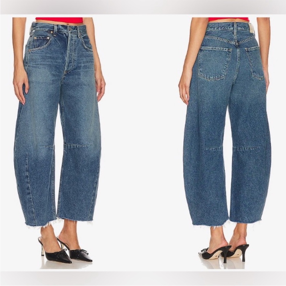 Citizens Of Humanity Horseshoe Wide Leg Barrel Jeans in First Class. - Picture 6 of 11